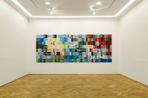 MDAwidek_Errata_445x160cm_acrylic and pancil on board and canvas_Foksal Gallery_Warsaw_Poland_2011     
